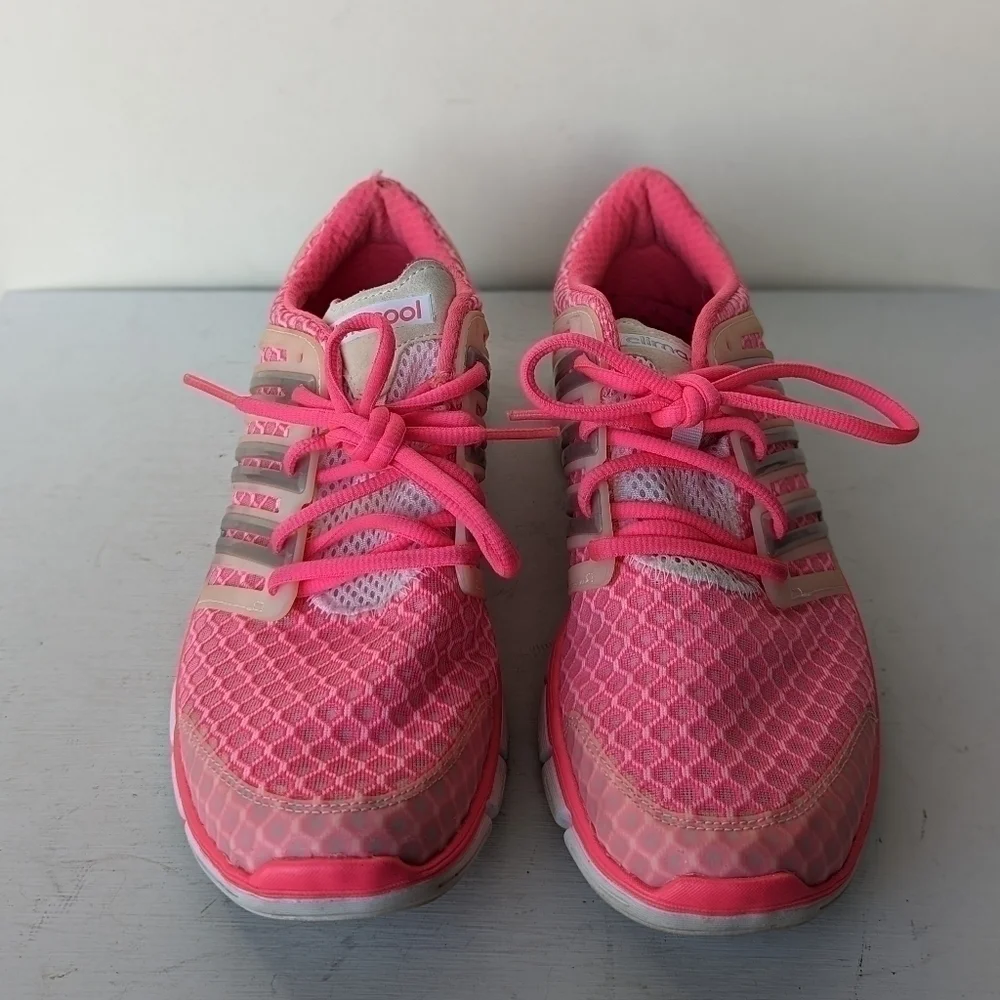 Adidas Climacool Neon Hot Pink Mesh Running Athletic Sneakers - Size 10 - Picture 4 of 8